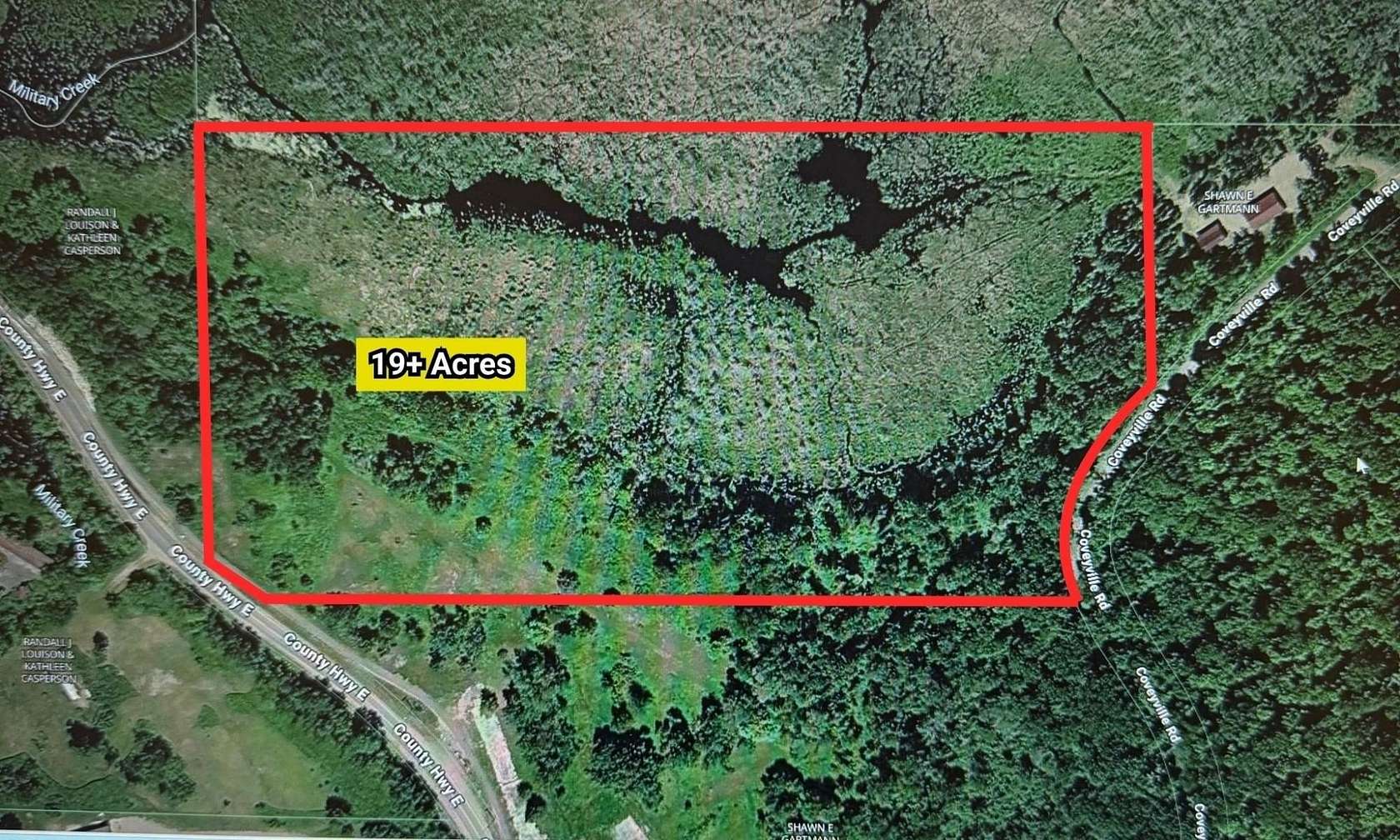 19.2 Acres of Recreational & Residential Land for Sale in Phelps, Wisconsin