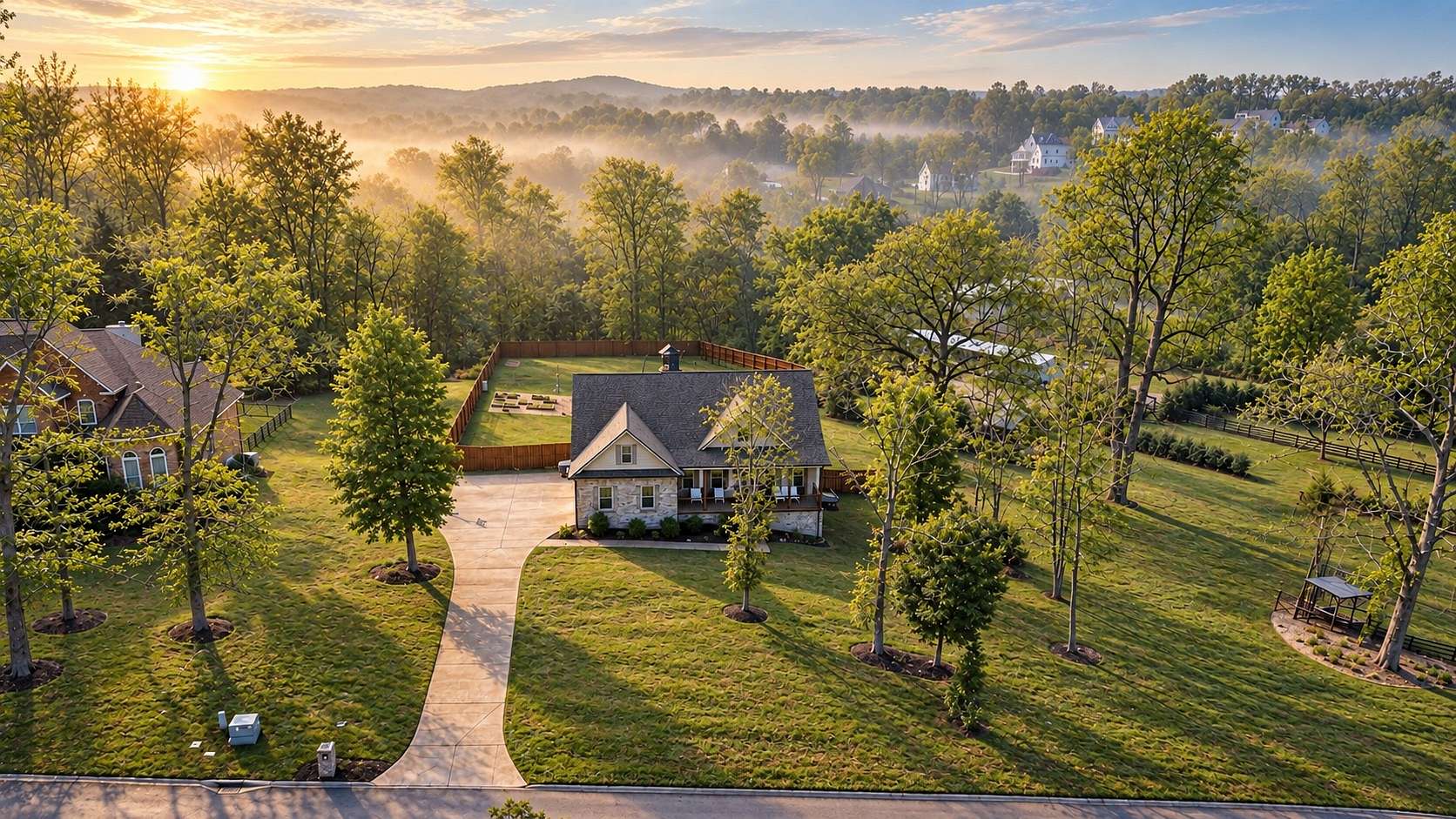 3 Acres of Land with Home for Sale in Bon Aqua, Tennessee
