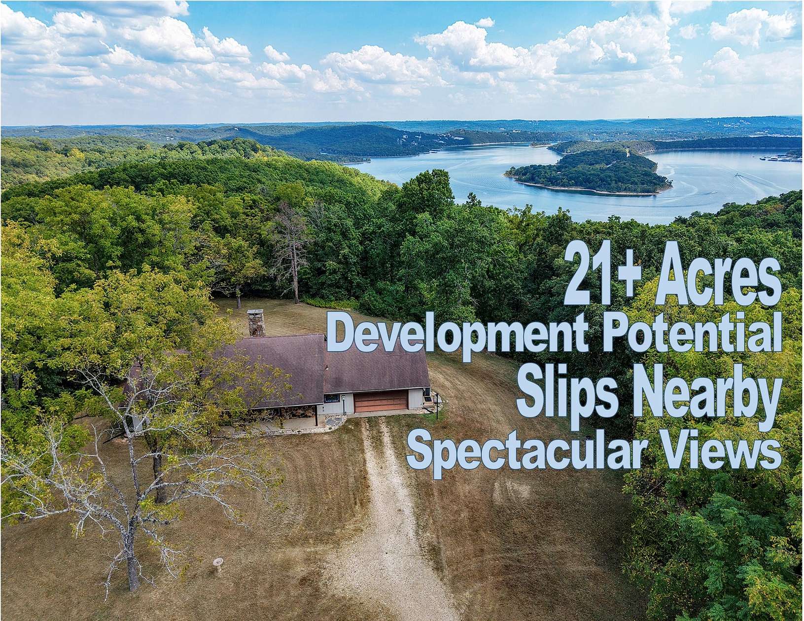 21.4 Acres of Land with Home for Sale in Galena, Missouri