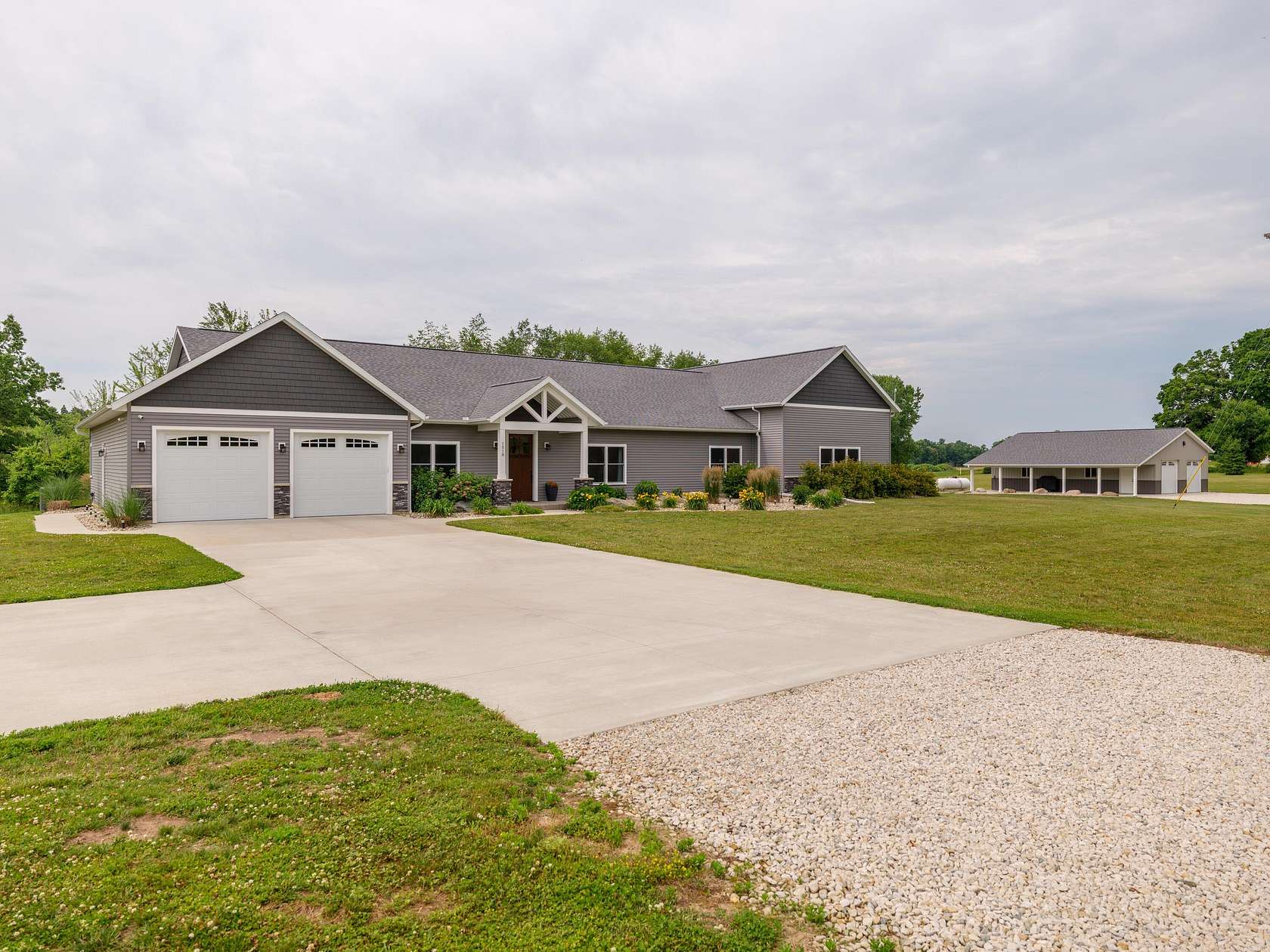 55.3 Acres of Land with Home for Sale in East Leroy, Michigan