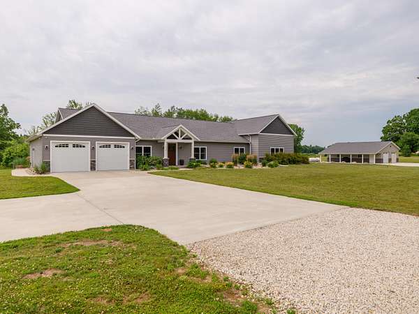 55.3 Acres of Land with Home for Sale in East Leroy, Michigan