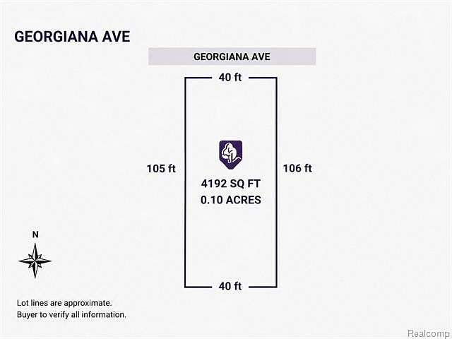 0.1 Acres of Residential Land for Sale in Warren, Michigan