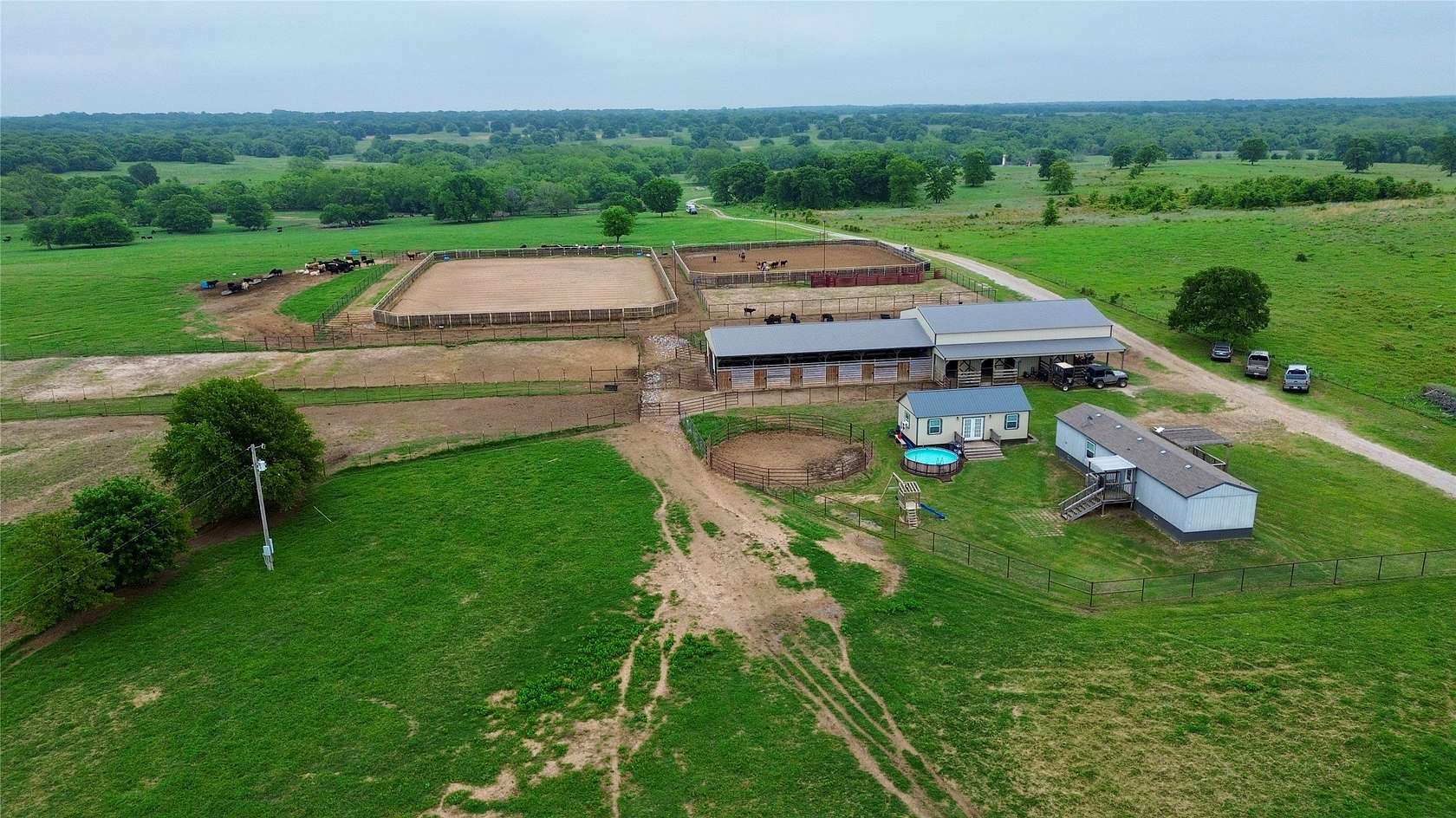 260 Acres of Land with Home for Sale in Wilson, Oklahoma