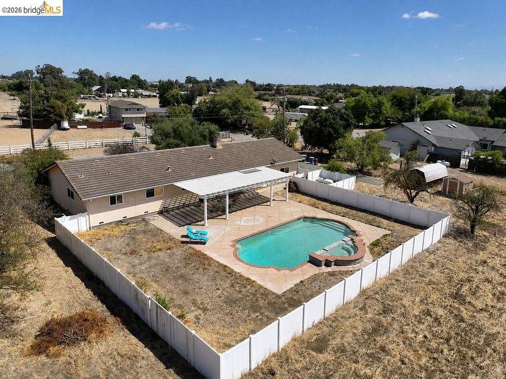 3.8 Acres of Land with Home for Auction in Oakley, California