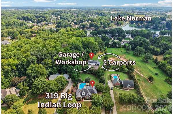2.1 Acres of Land with Home for Sale in Mooresville, North Carolina