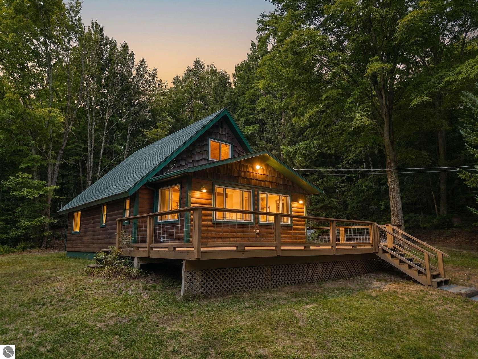 20.7 Acres of Recreational Land with Home for Sale in Bellaire, Michigan