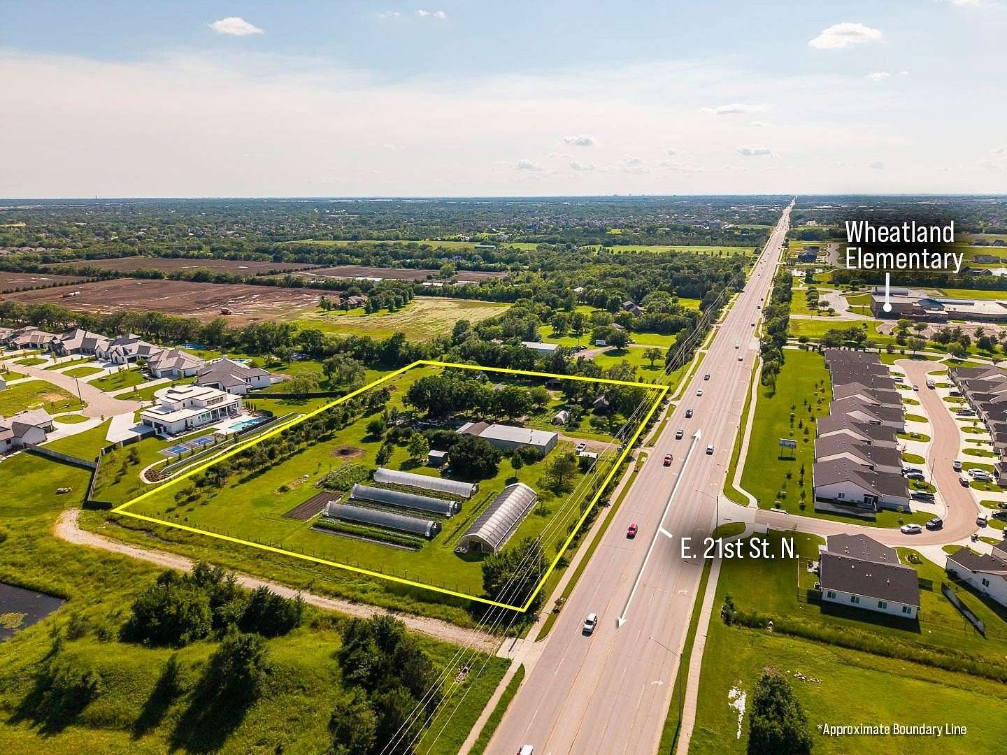 4.73 Acres of Land with Home for Sale in Wichita, Kansas
