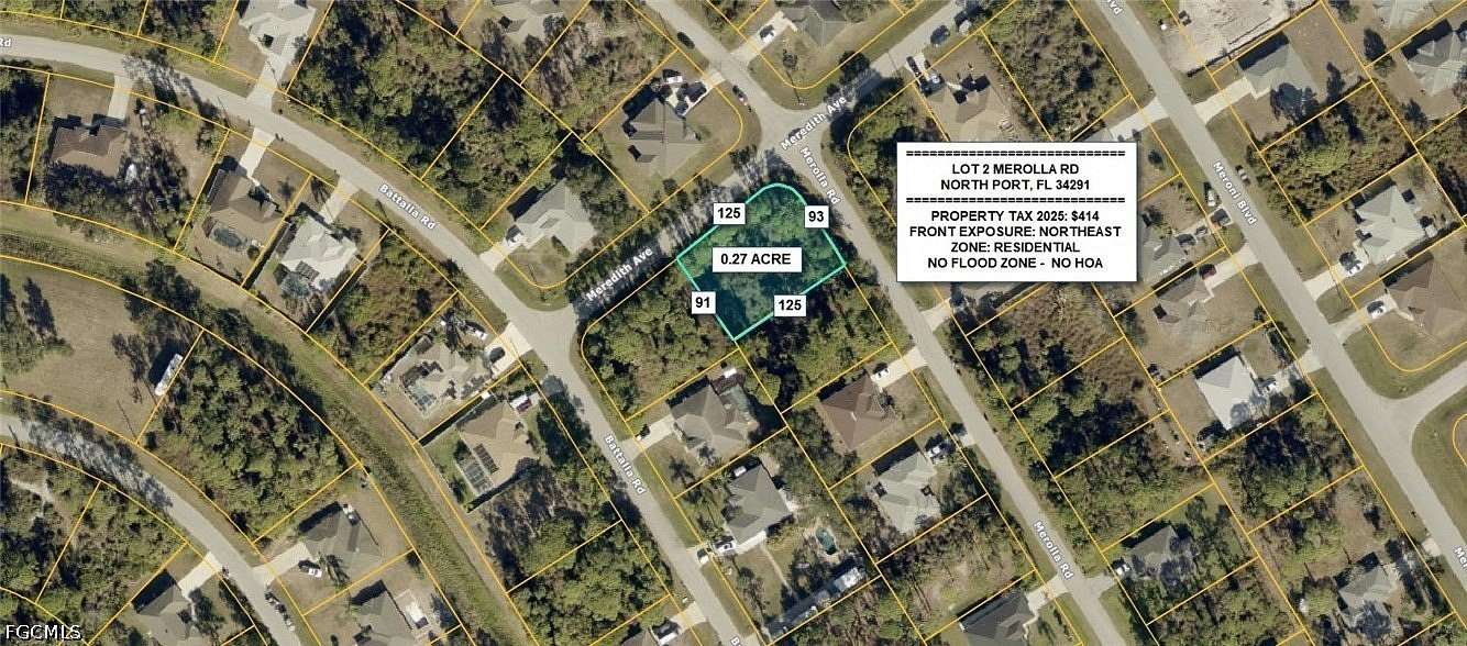 0.27 Acres of Residential Land for Sale in North Port, Florida