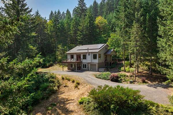 10.3 Acres of Recreational Land with Home for Sale in Cheshire, Oregon