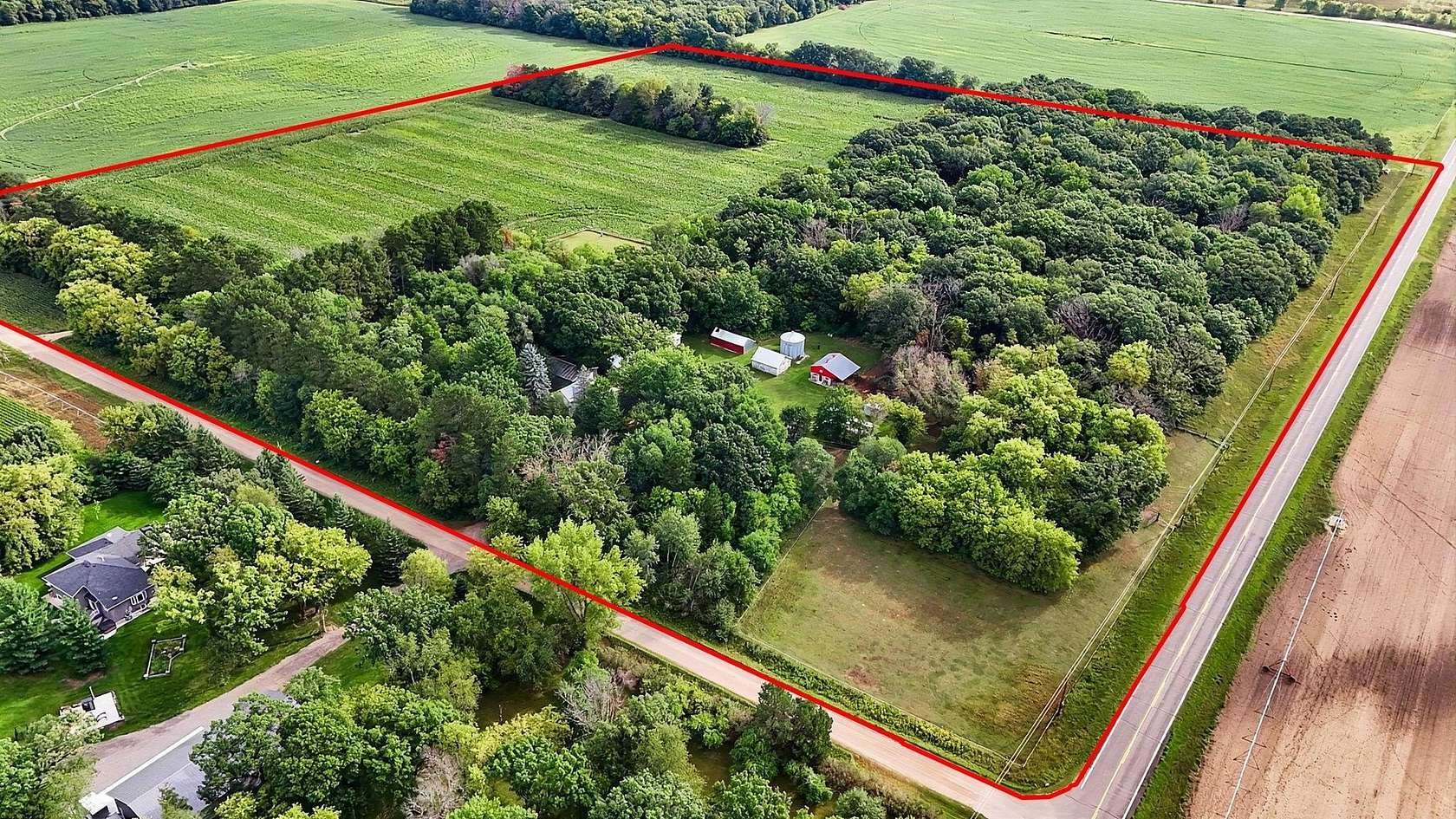 40 Acres of Land with Home for Sale in Clear Lake, Minnesota