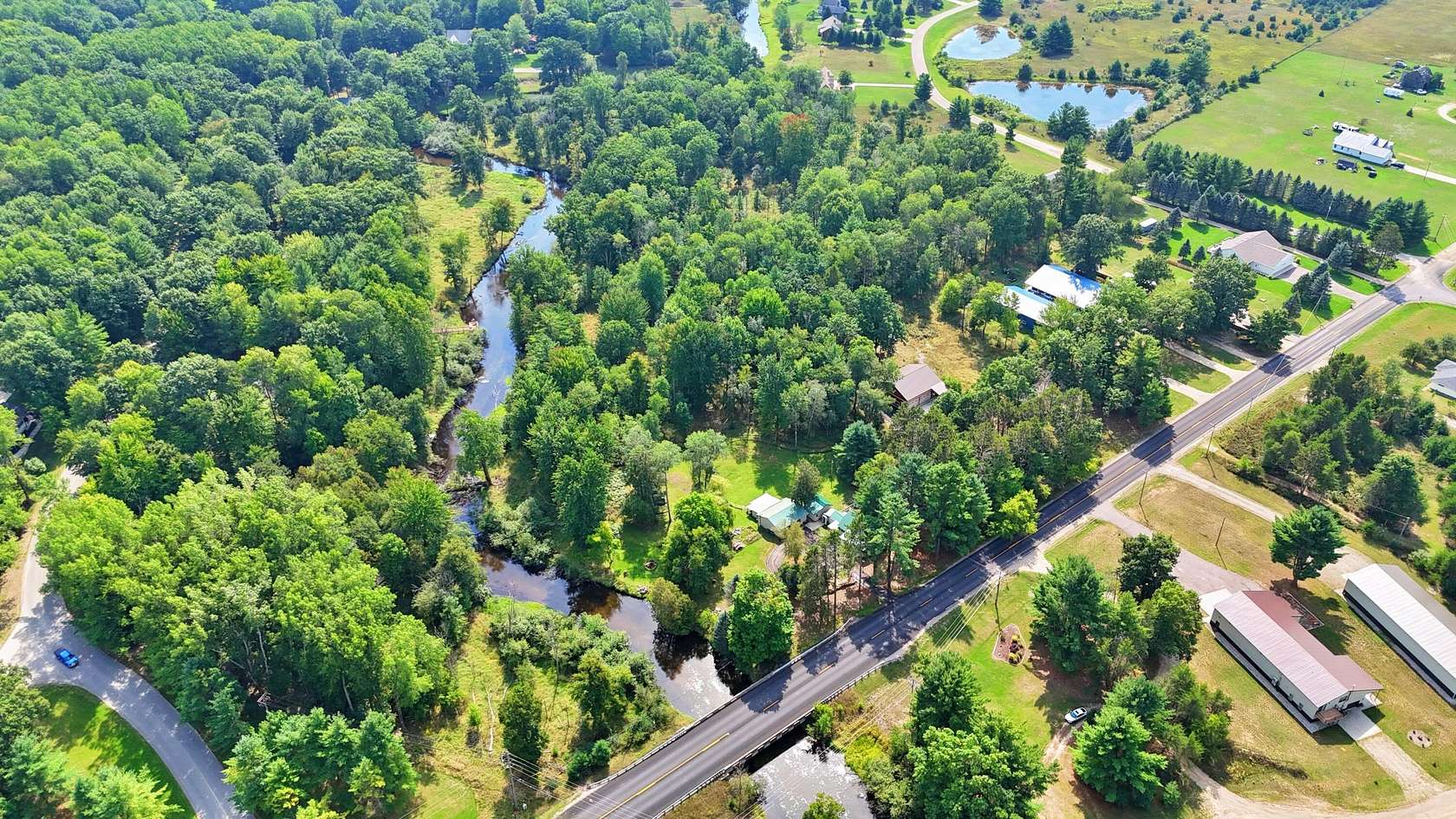 9.8 Acres of Land with Home for Sale in Stanwood, Michigan