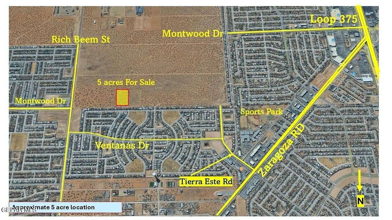 5 Acres of Mixed-Use Land for Sale in El Paso, Texas