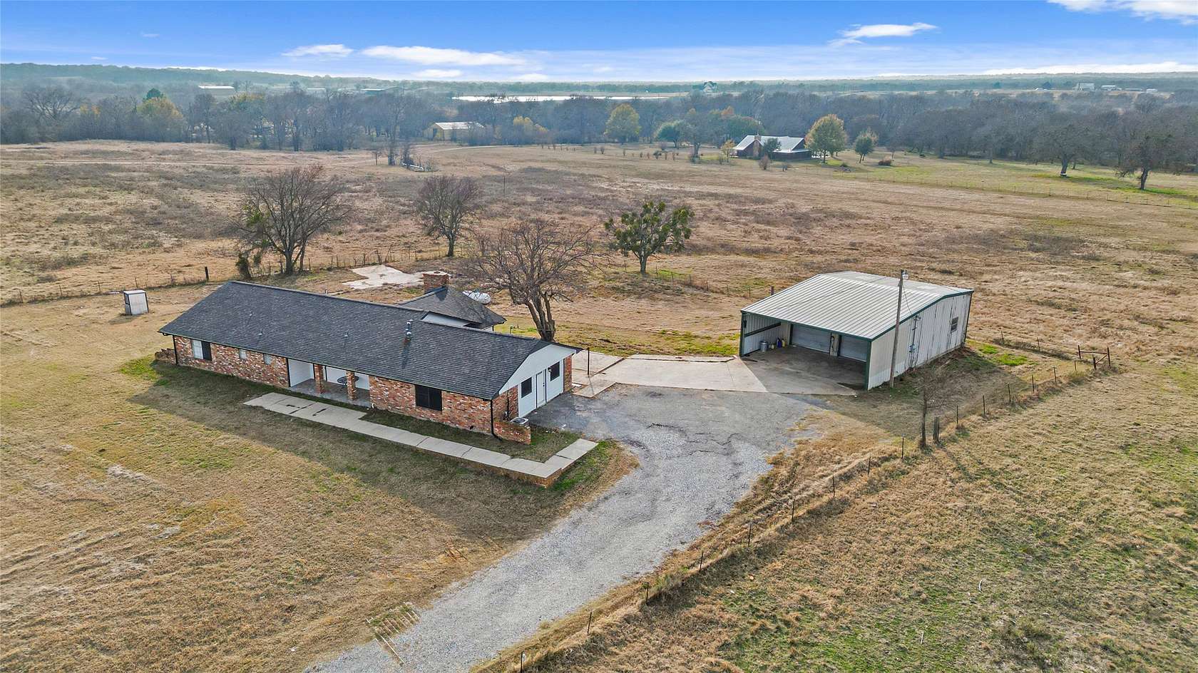 2.85 Acres of Land with Home for Lease in Sherman, Texas