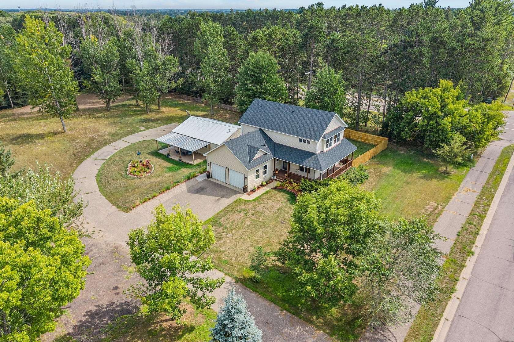 2.5 Acres of Land with Home for Sale in Zimmerman, Minnesota