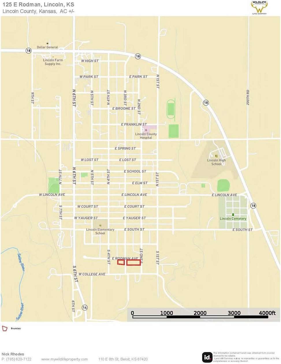 2 Acres of Residential Land for Sale in Lincoln, Kansas