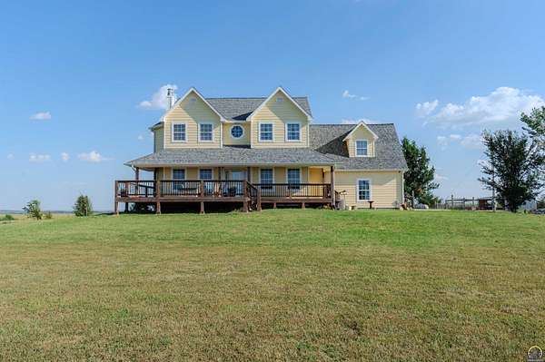 39.8 Acres of Agricultural Land with Home for Sale in Paxico, Kansas