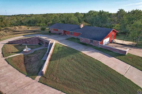 47.7 Acres of Recreational Land with Home for Sale in Ozawkie, Kansas