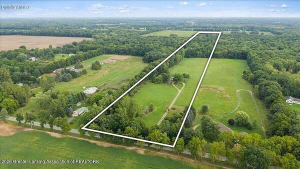 20 Acres of Recreational Land with Home for Sale in Stockbridge, Michigan