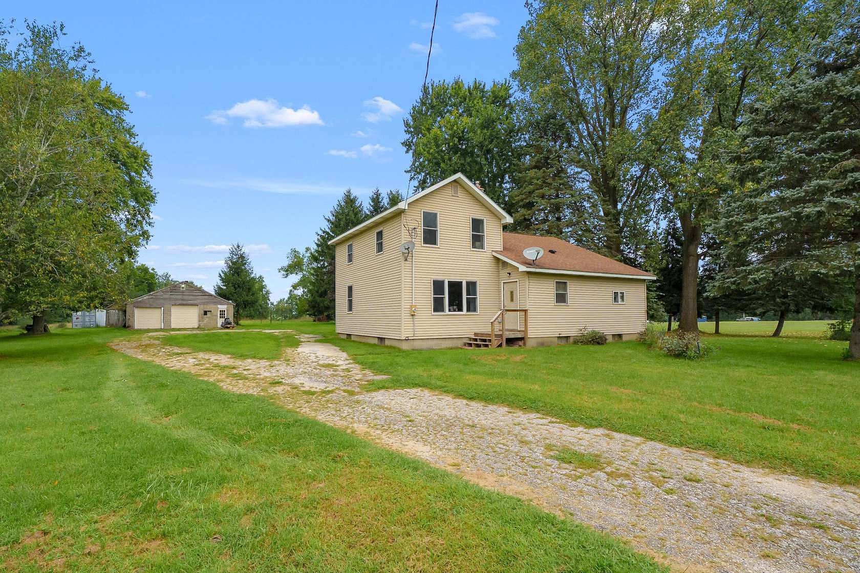 8 Acres of Land with Home for Sale in Paw Paw, Michigan