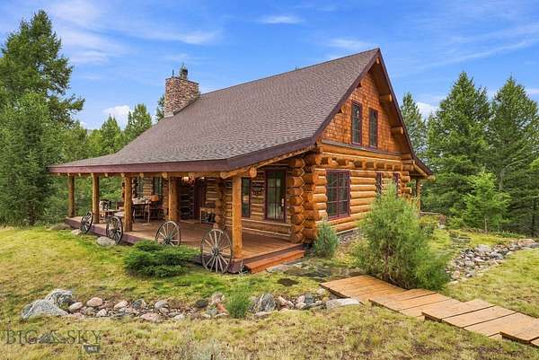 12.8 Acres of Land with Home for Sale in Big Sky, Montana