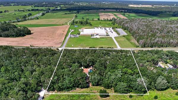 10 Acres of Land with Home for Sale in Dade City, Florida