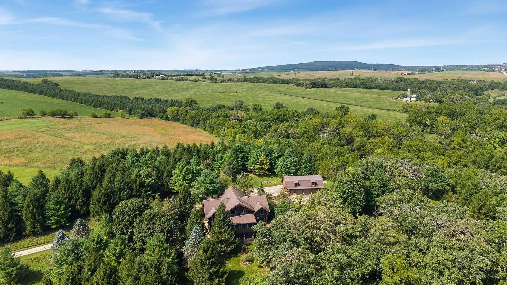 29.8 Acres of Recreational Land with Home for Sale in Blue Mounds, Wisconsin