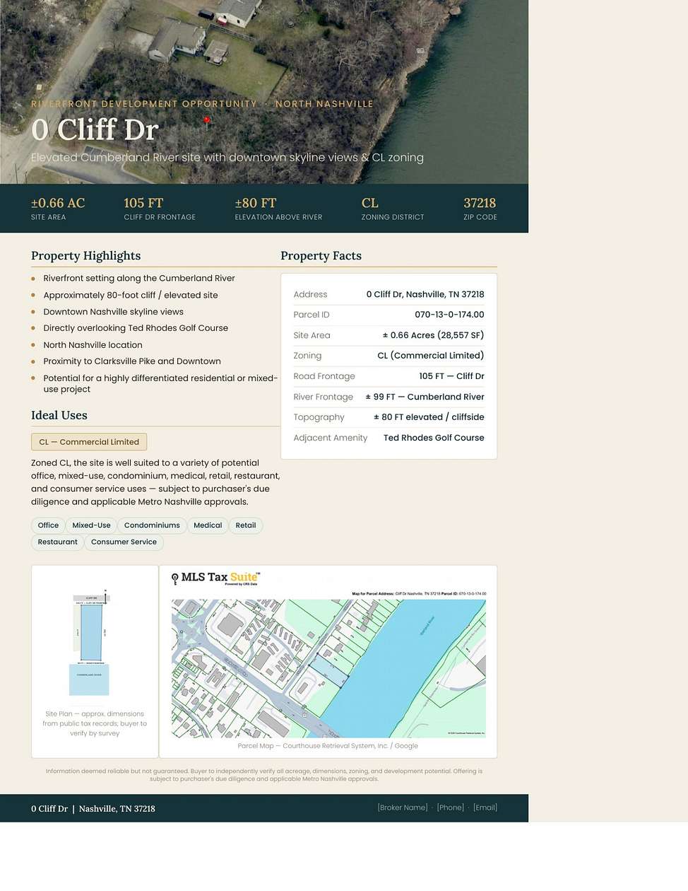 0.65 Acres of Mixed-Use Land for Sale in Nashville, Tennessee