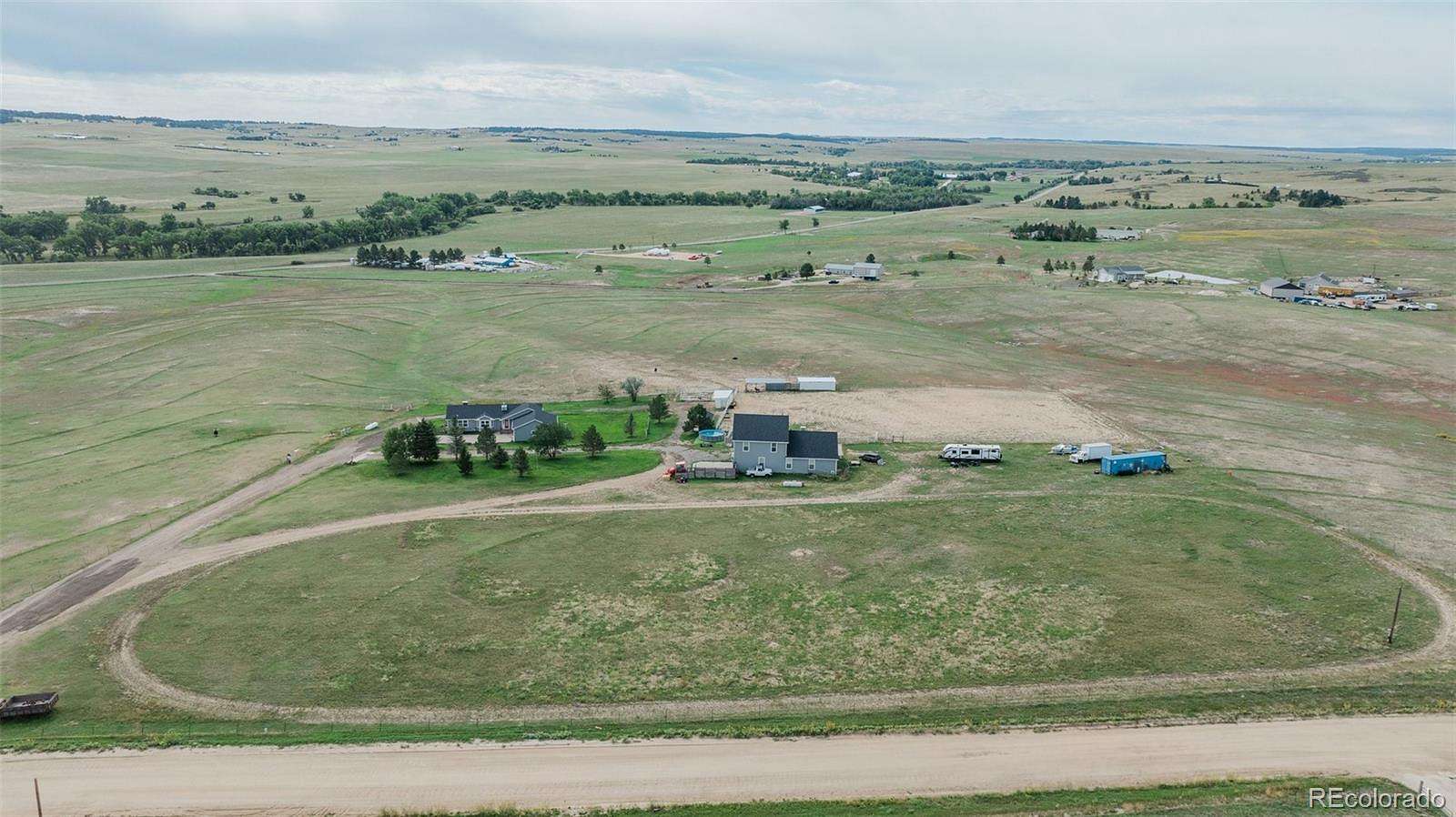36 Acres of Agricultural Land with Home for Sale in Kiowa, Colorado