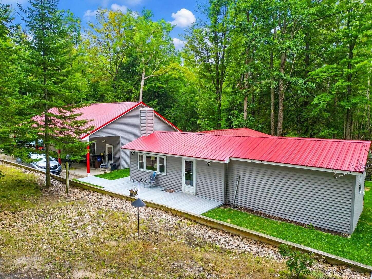 4.37 Acres of Land with Home for Sale in Indian River, Michigan