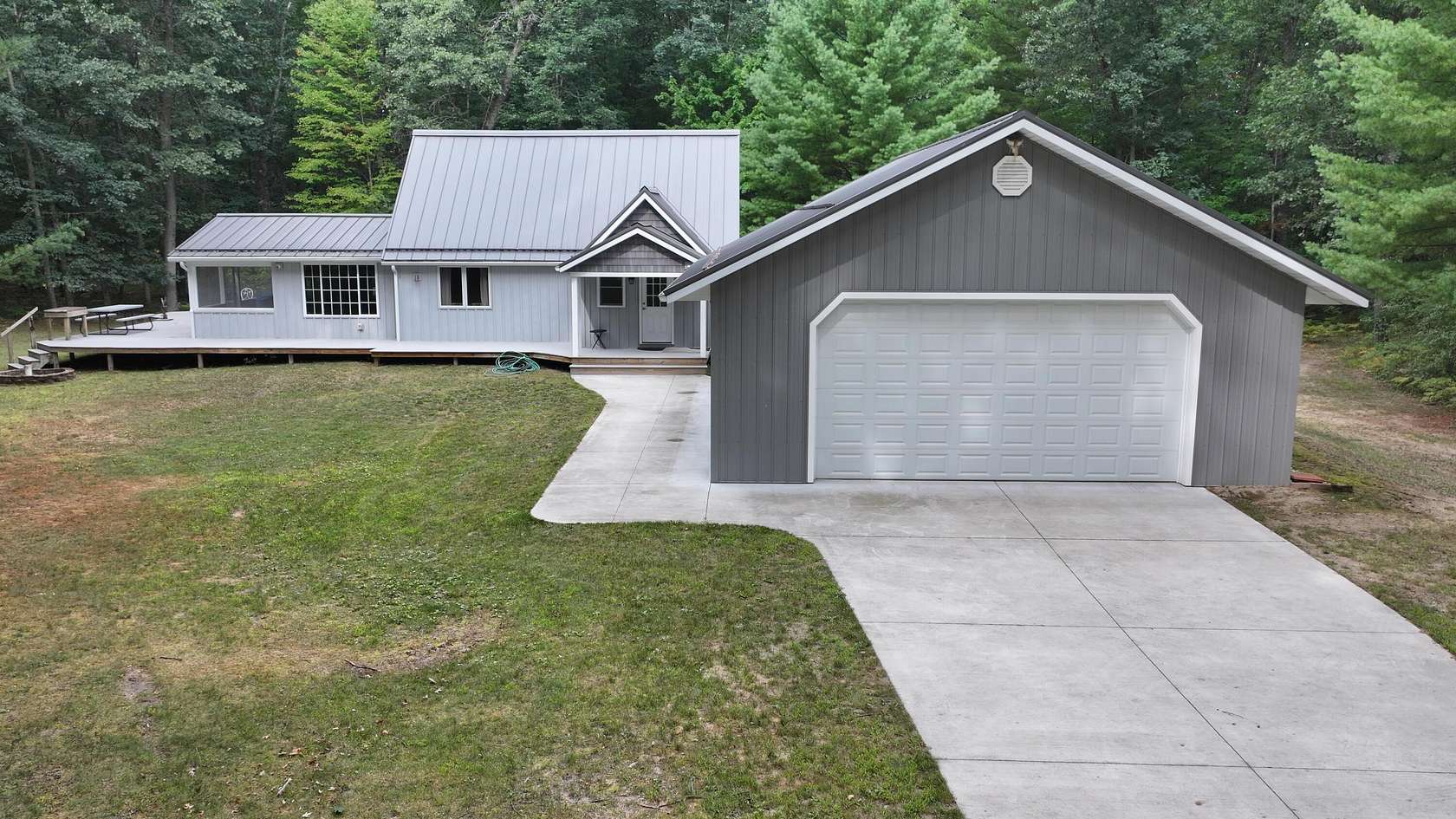 2.85 Acres of Land with Home for Sale in Irons, Michigan