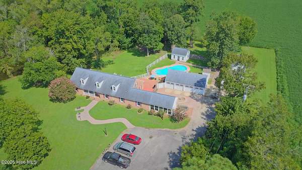 4.58 Acres of Land with Home for Sale in Shiloh, North Carolina