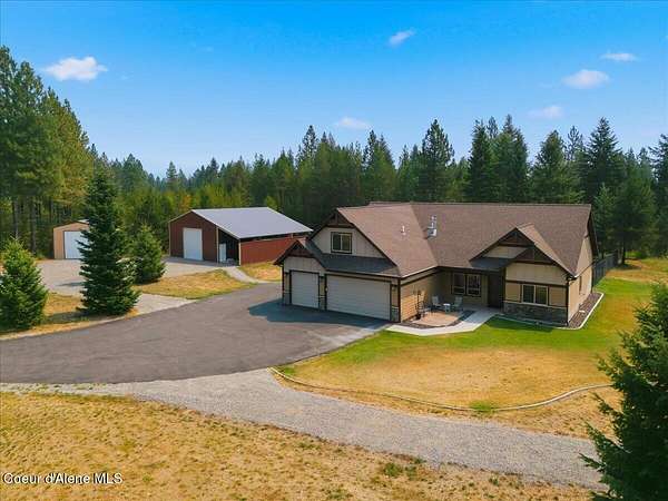 4.76 Acres of Land with Home for Sale in Rathdrum, Idaho