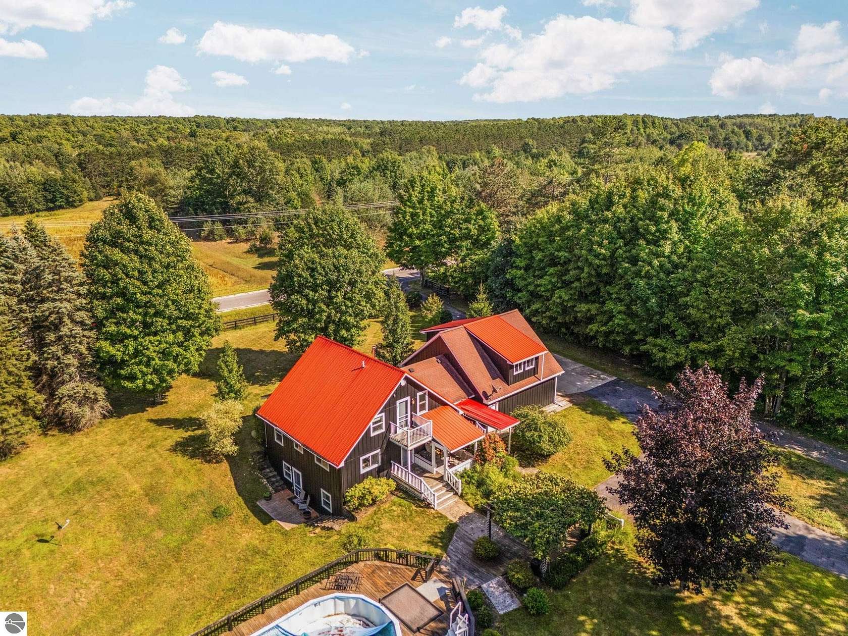 18.8 Acres of Land with Home for Sale in Copemish, Michigan