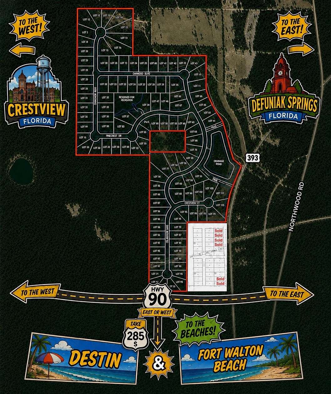 15.8 Acres of Mixed-Use Land for Sale in Crestview, Florida