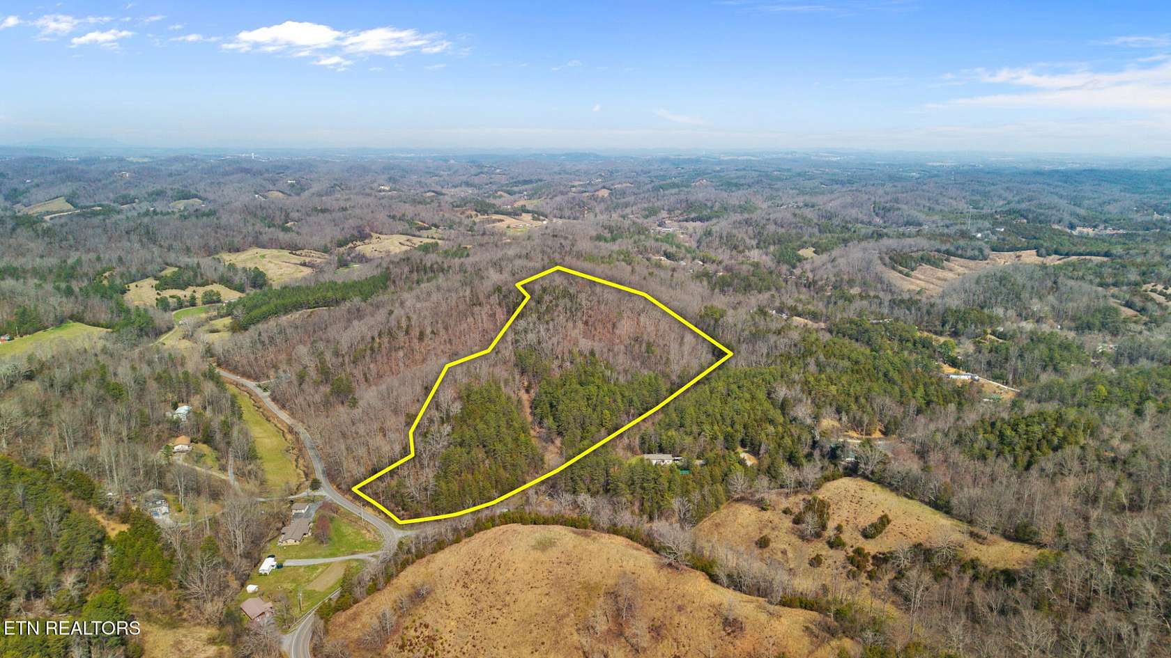 13.5 Acres of Agricultural Land for Sale in Sevierville, Tennessee