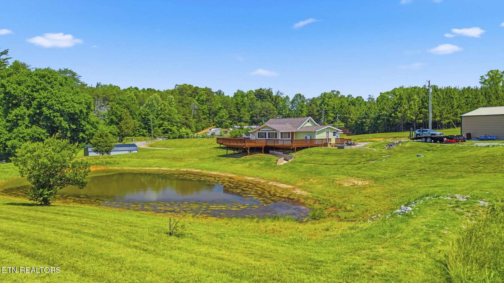 15.1 Acres of Land with Home for Sale in Vonore, Tennessee