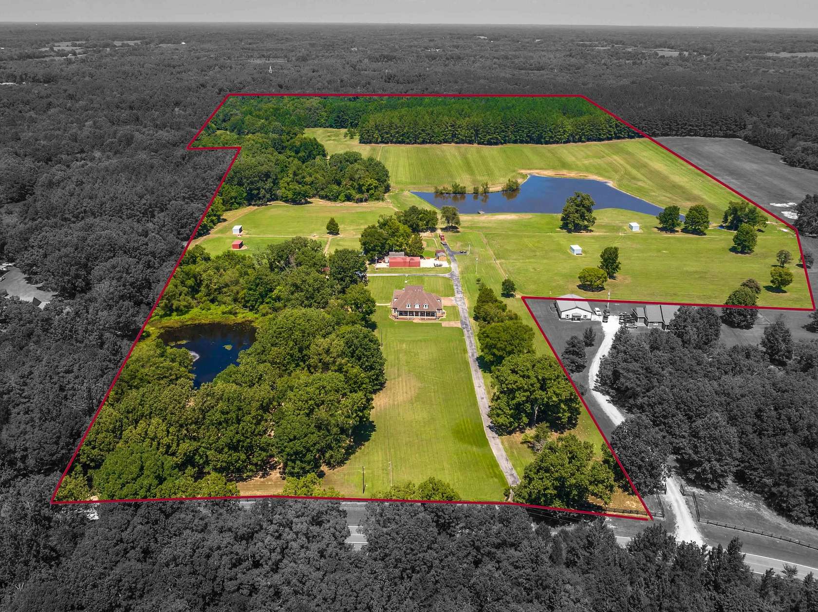 66 Acres of Land with Home for Sale in Williston, Tennessee