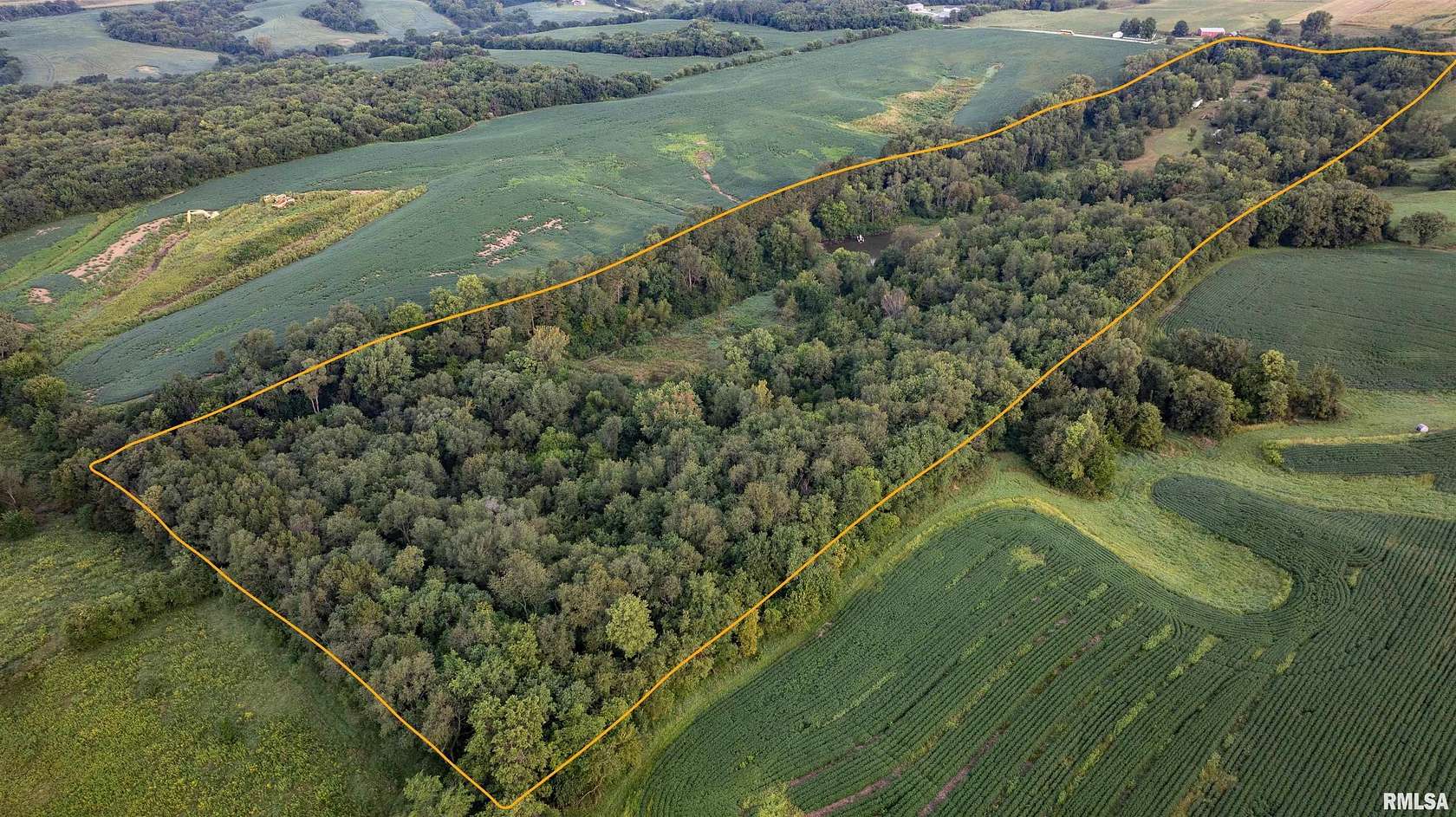 32.7 Acres of Recreational & Residential Land for Sale in Viola, Illinois