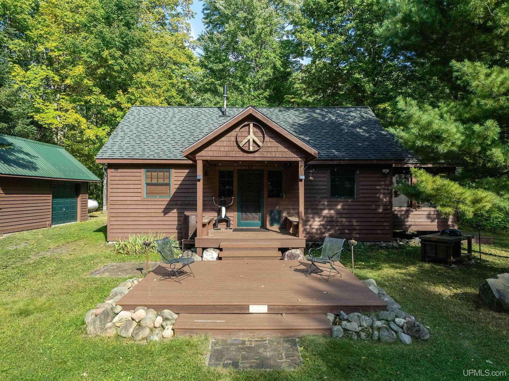 10 Acres of Recreational Land with Home for Sale in Iron River Township, Michigan