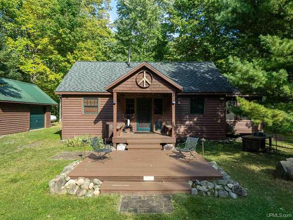 10 Acres of Recreational Land with Home for Sale in Iron River Township, Michigan