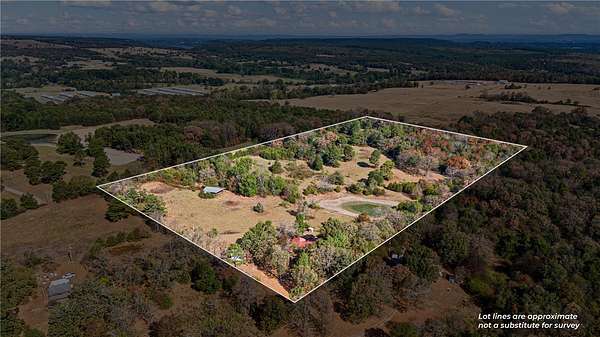 20 Acres of Land with Home for Sale in Ozark, Arkansas