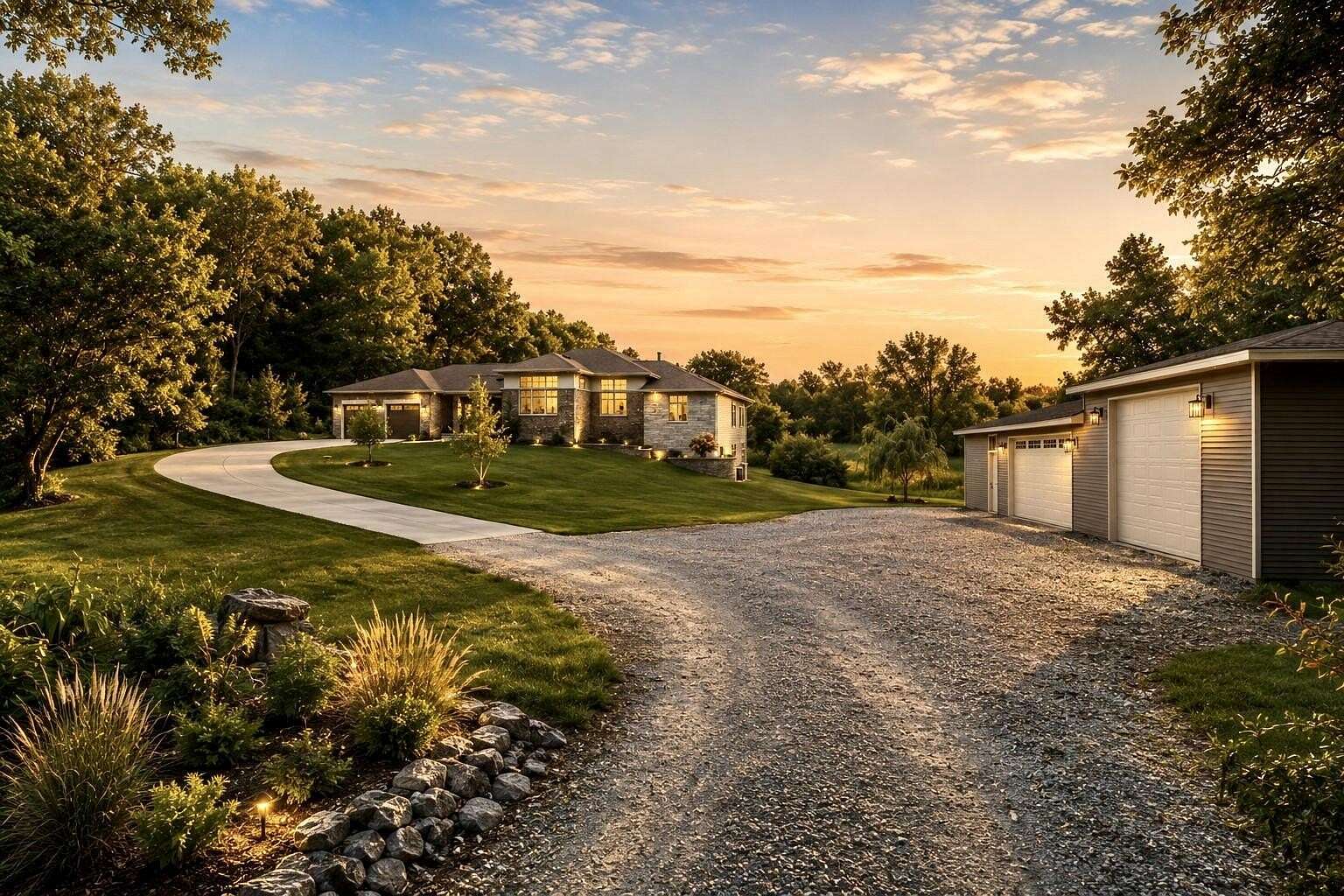 2.47 Acres of Land with Home for Sale in Crown Point, Indiana