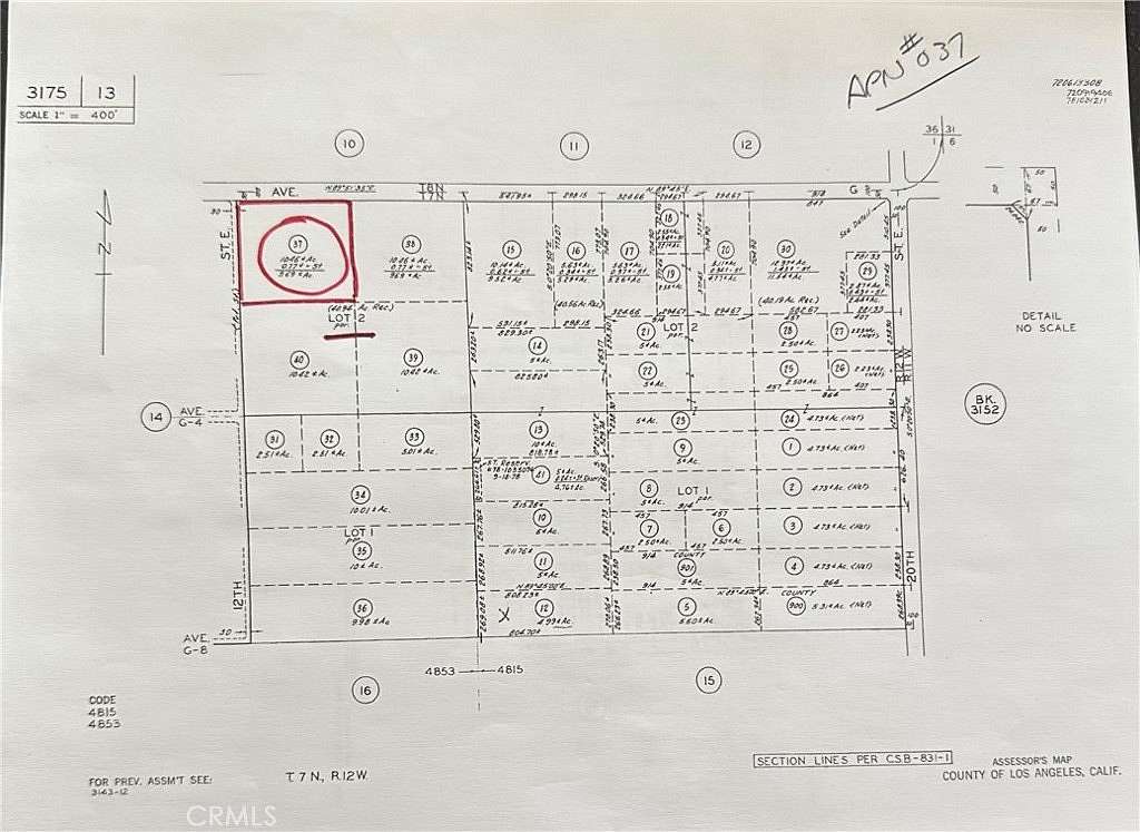 9.59 Acres of Land for Sale in Lancaster, California