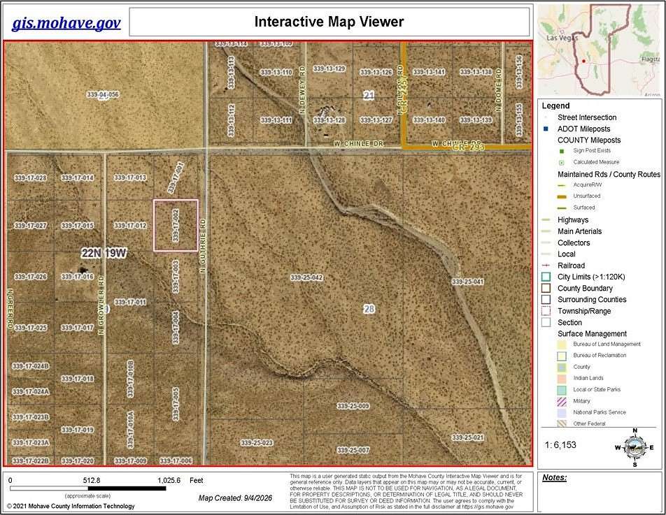 2.2 Acres of Residential Land for Sale in Golden Valley, Arizona