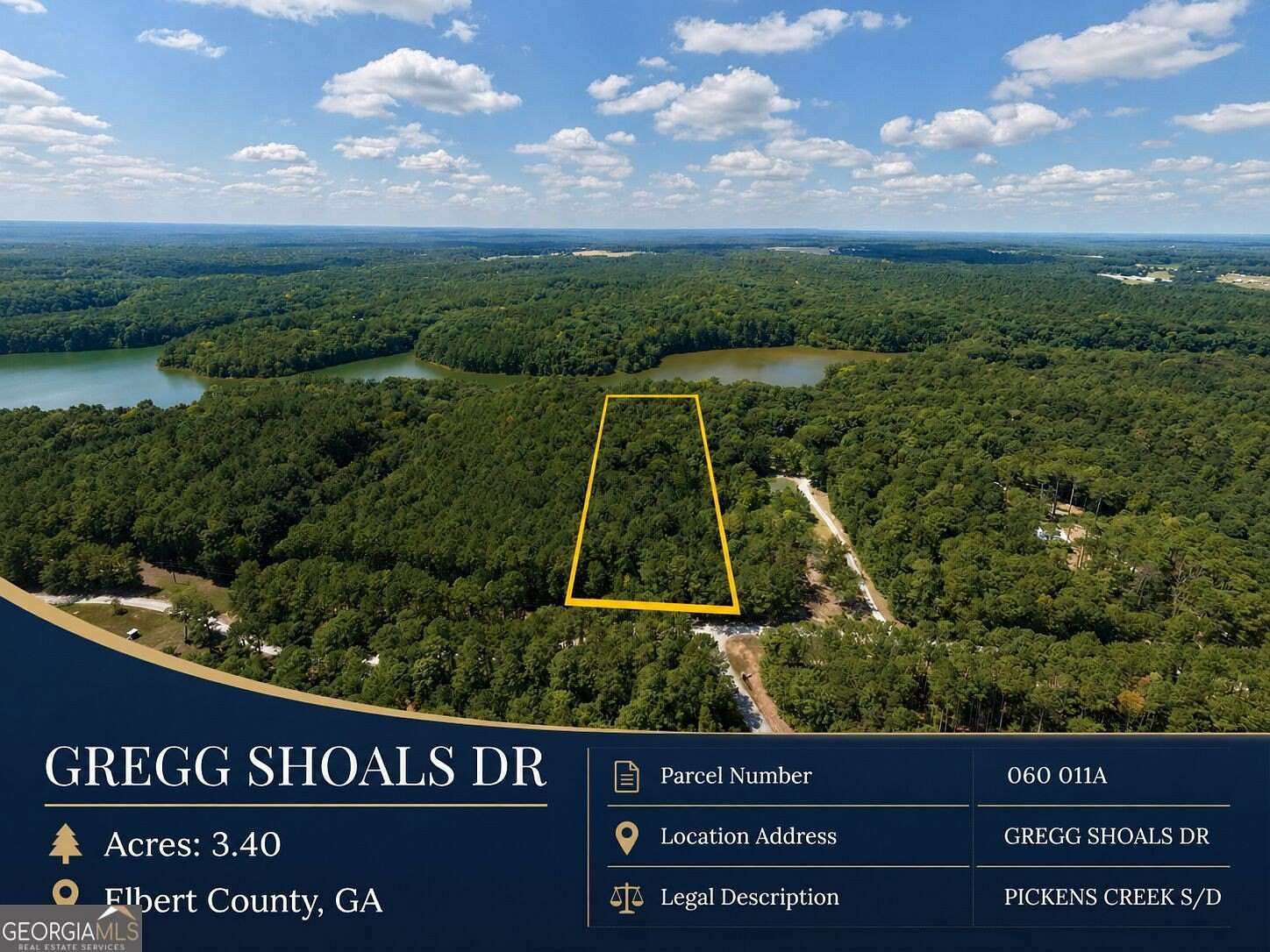 3.4 Acres of Residential Land for Sale in Elberton, Georgia