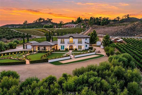 9.6 Acres of Land with Home for Sale in Temecula, California