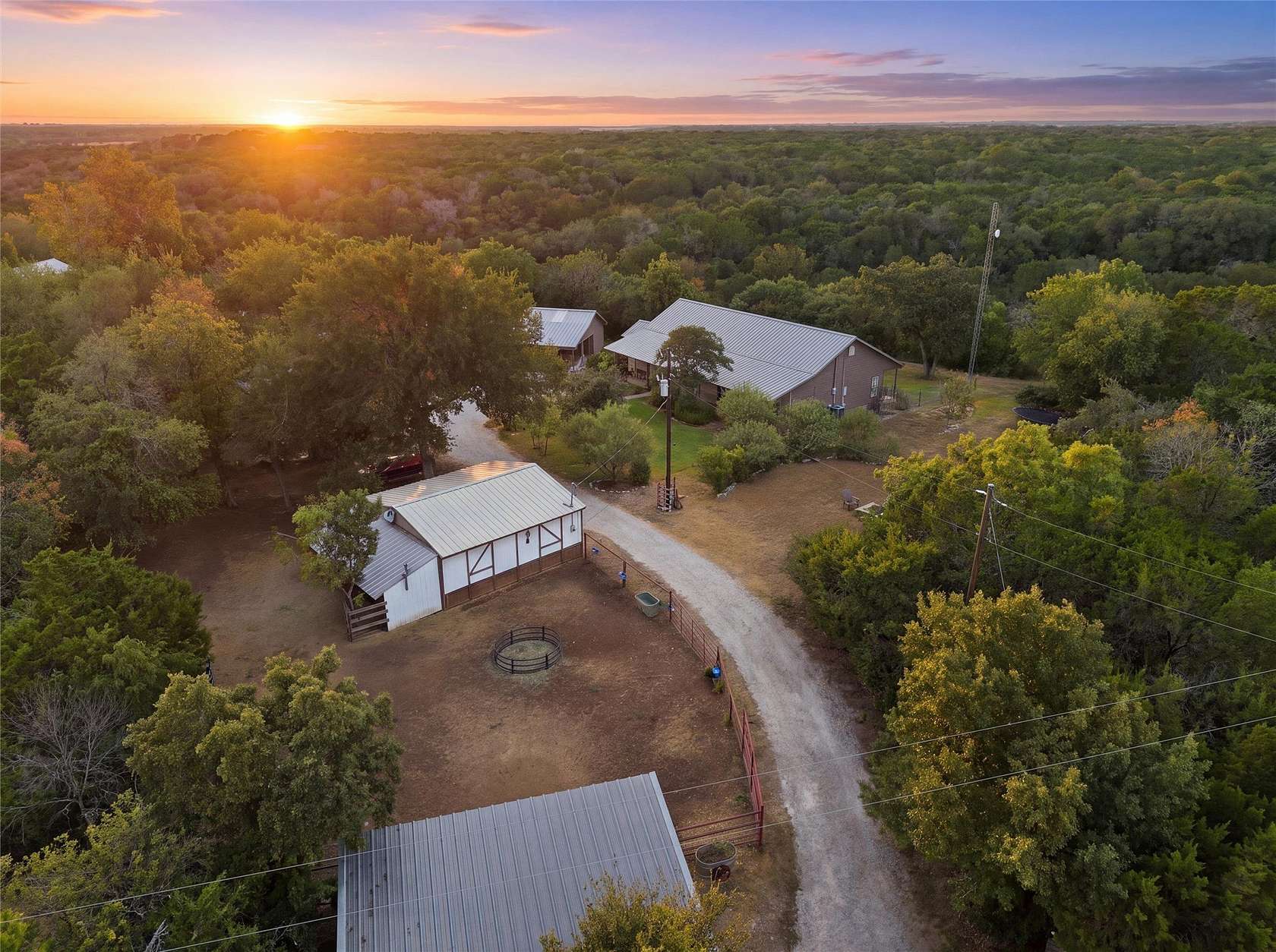 7.86 Acres of Land with Home for Sale in Crawford, Texas