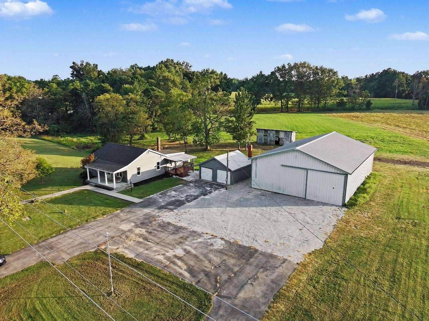 6.2 Acres of Land with Home for Sale in Moores Hill, Indiana