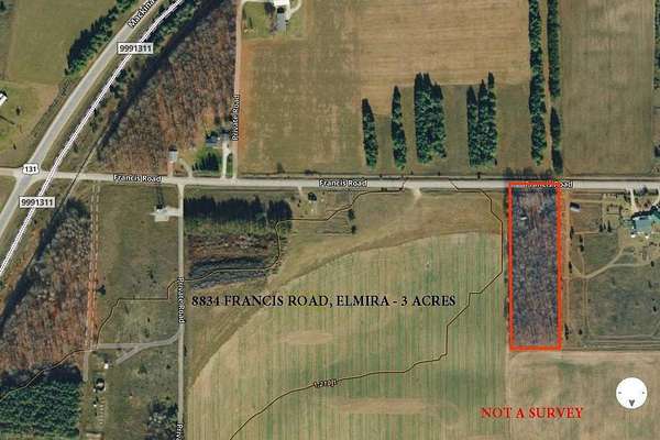 3 Acres of Residential Land for Sale in Elmira, Michigan