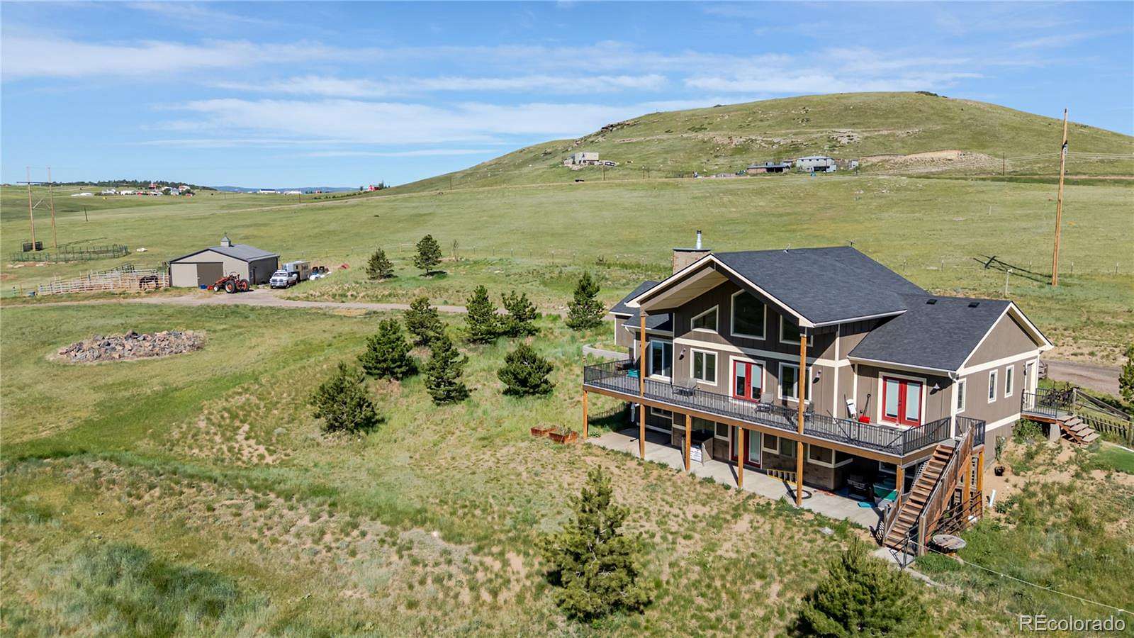 35 Acres of Land with Home for Sale in Larkspur, Colorado